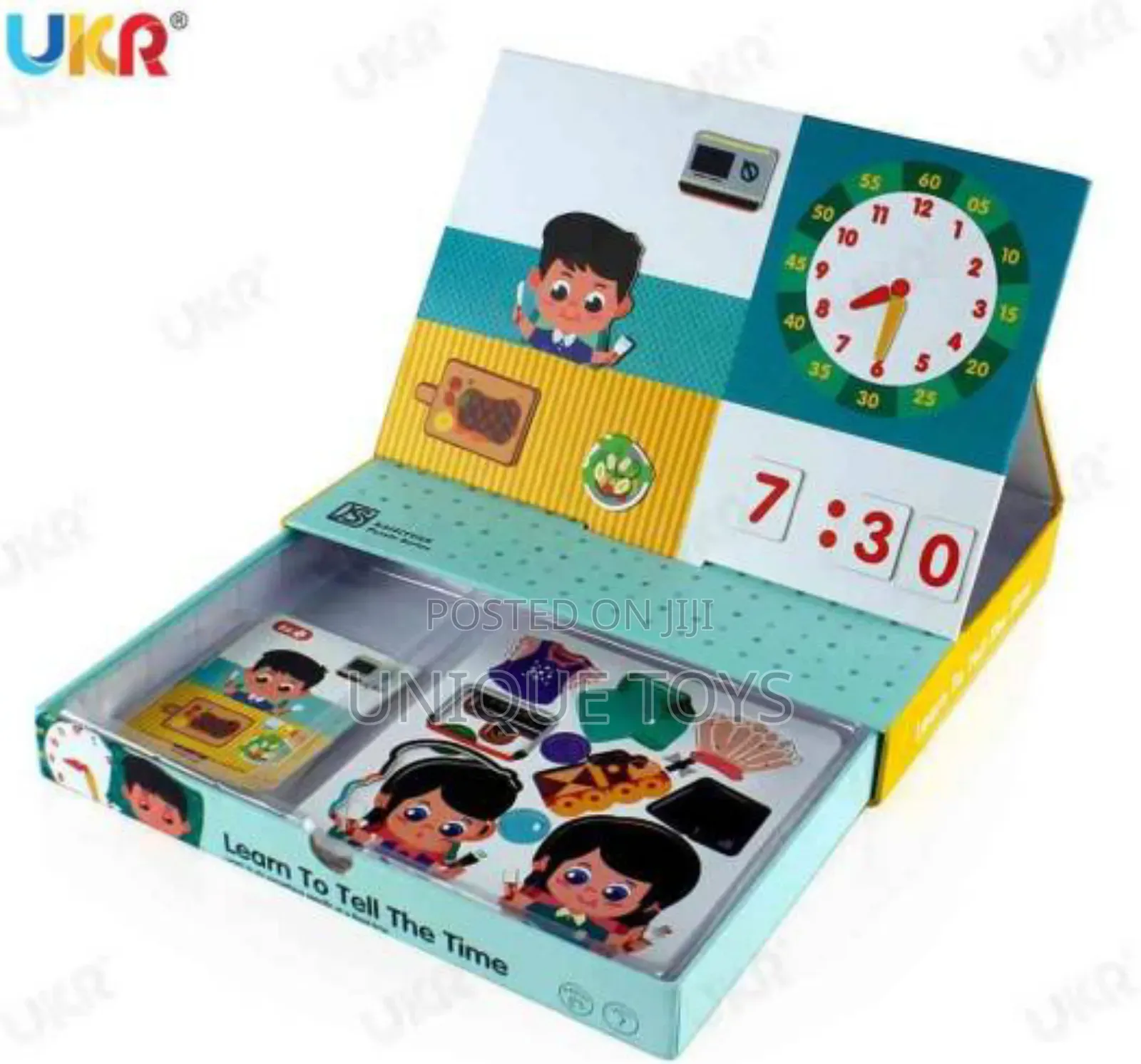 Magnetic Collage With Board: Learn to Tell Time 