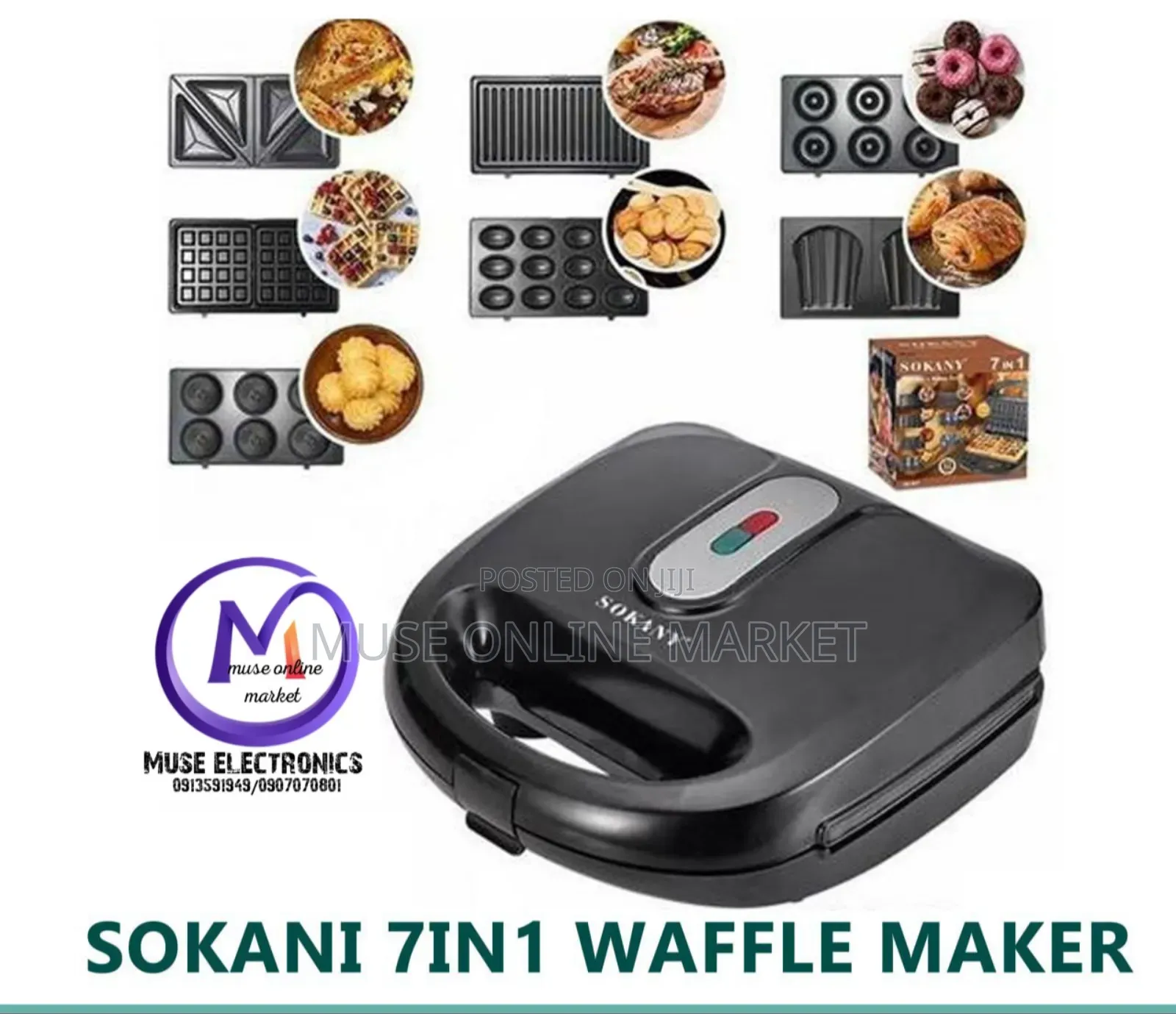 Sokany 7 in 1 Sandwich Maker