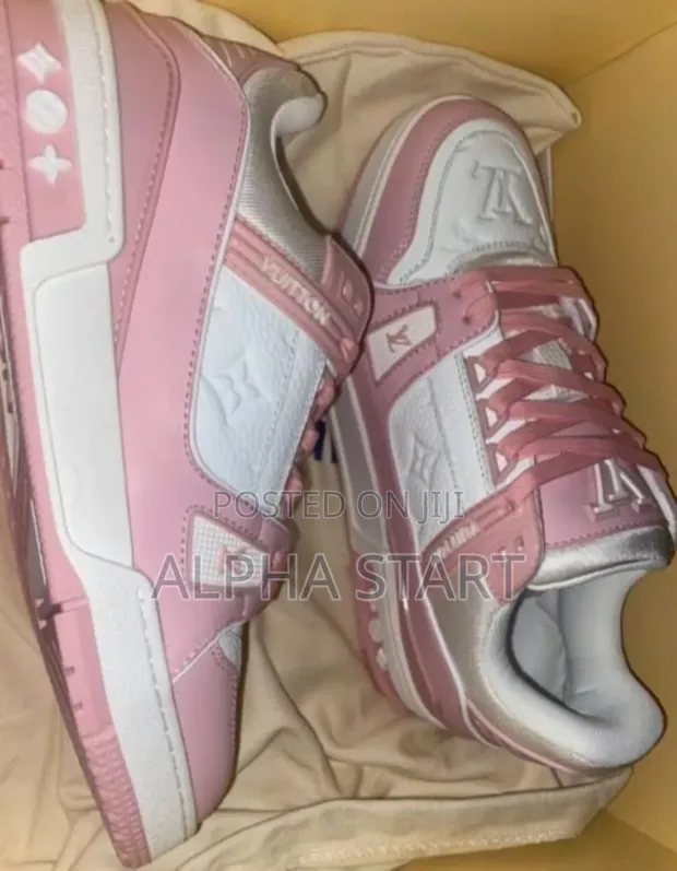 Lv Skate Sneaker Lv Trainer Sneaker Louis Vuitton Heels 219 Pink