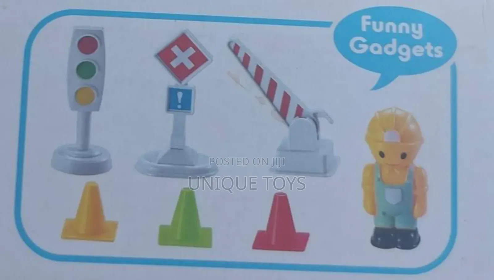 Multifunctional Tractors Cartoon Set