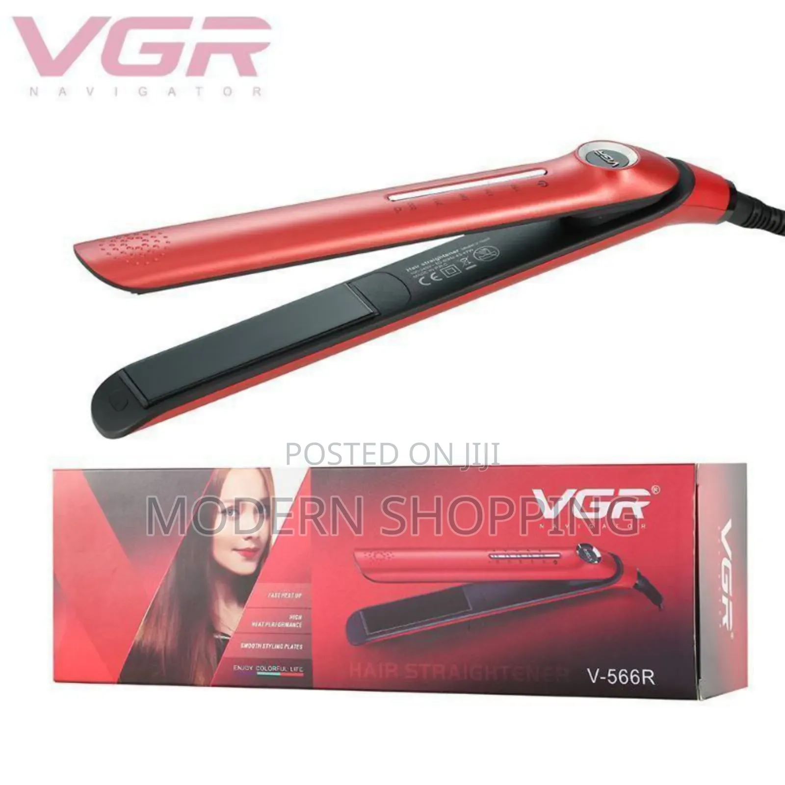 VGR Hair Straightener ፀጉር ፓይስትራ