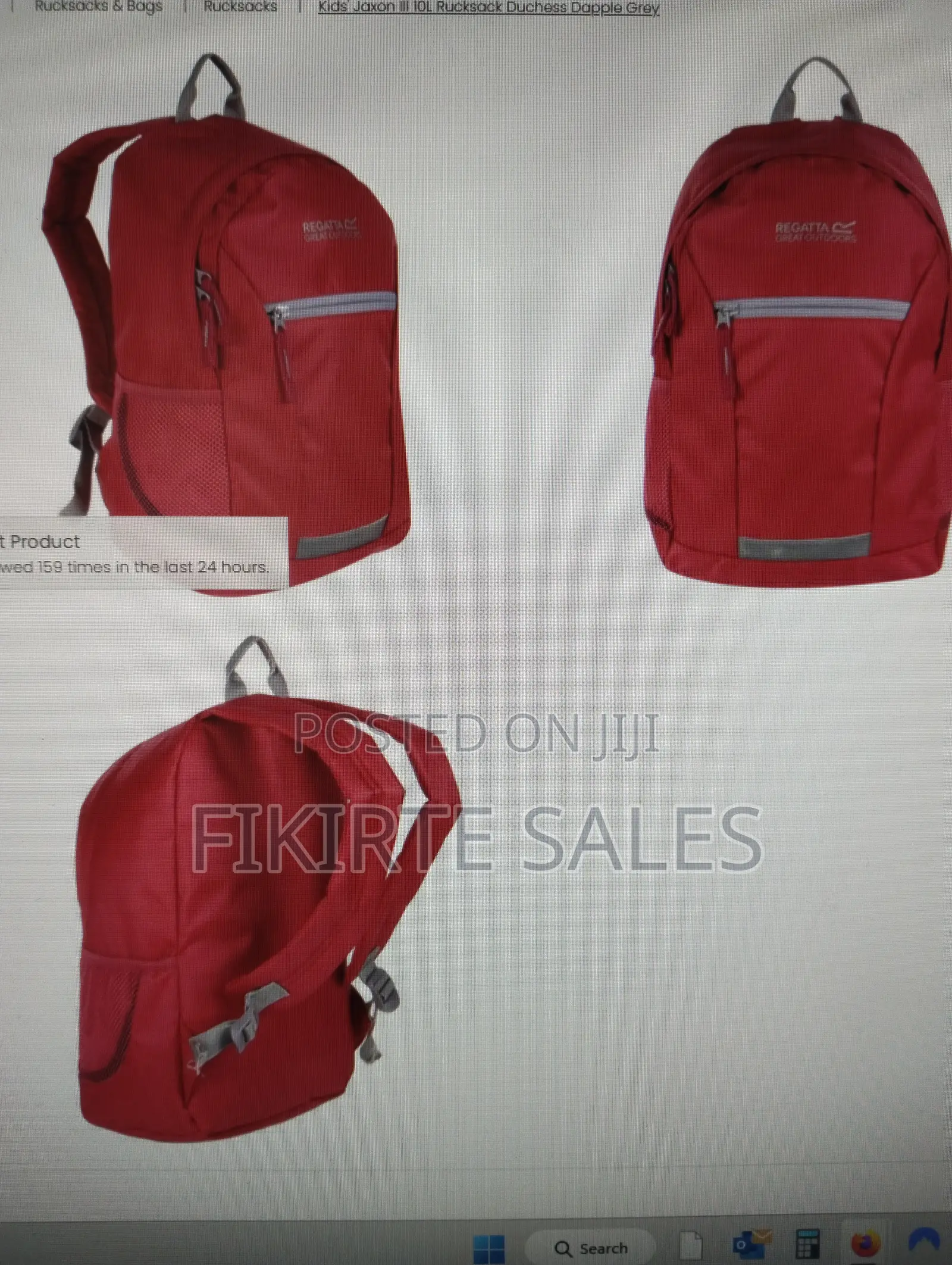 Girls Pink Backpack/Schoolbag - 10 Litre - Regatta Uk Brand