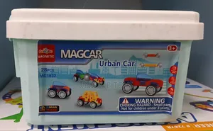 Magnetic Urban Car Assembly Toy Set: 3D Brain Training