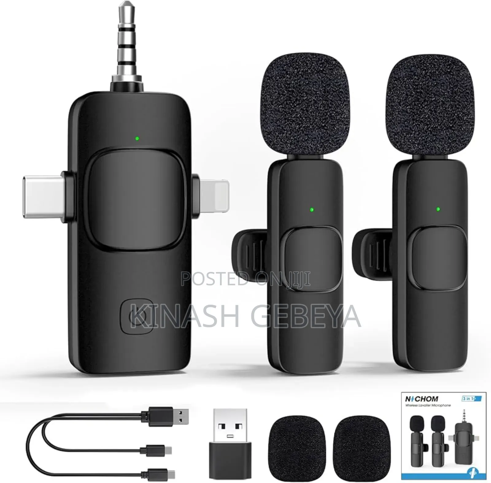 3 in 1 Wireless Dual Microphone