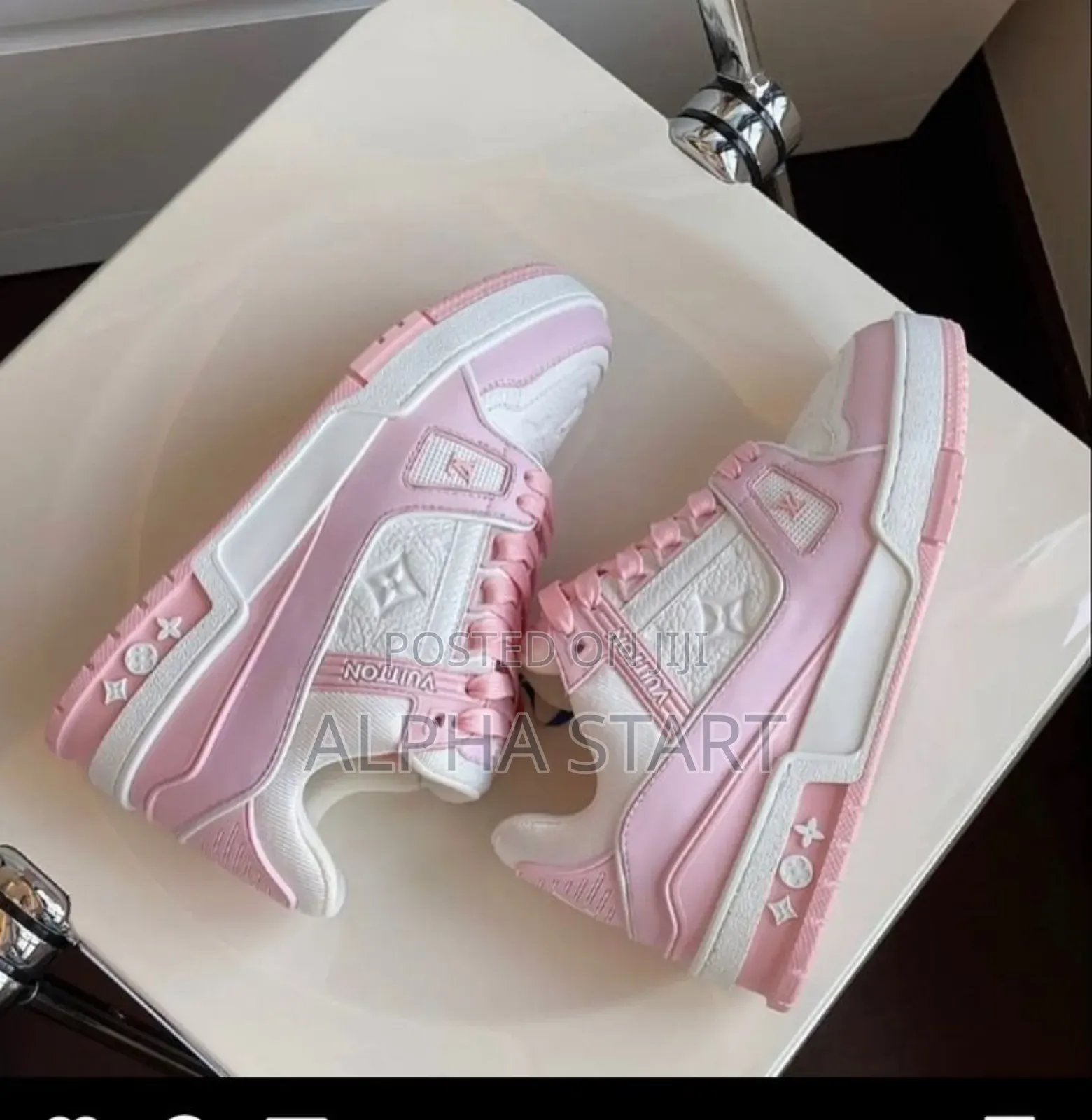 Louis Vuitton Pink Lv Master Quality Shoes