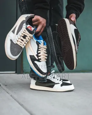 Photo - Nike Air Jordan 1 Travis Scutt Top Quality Shoes