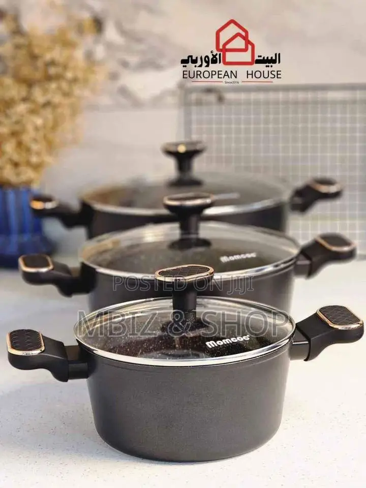 3pcs Momcoc Non Stick Cookware