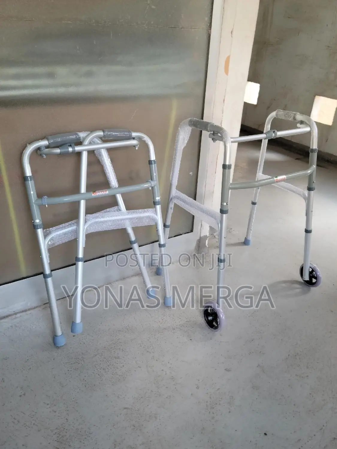 Aluminum Folding Walker/Walking Stick, , Dumbbell, ICU Bed