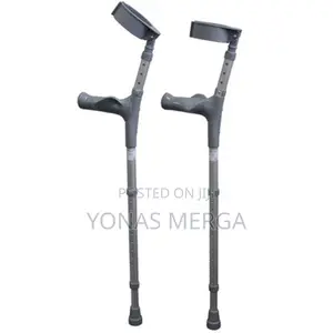 Photo - Crutches/Forearm Crutches With Cuff Hinge –Sliver/as Apair
