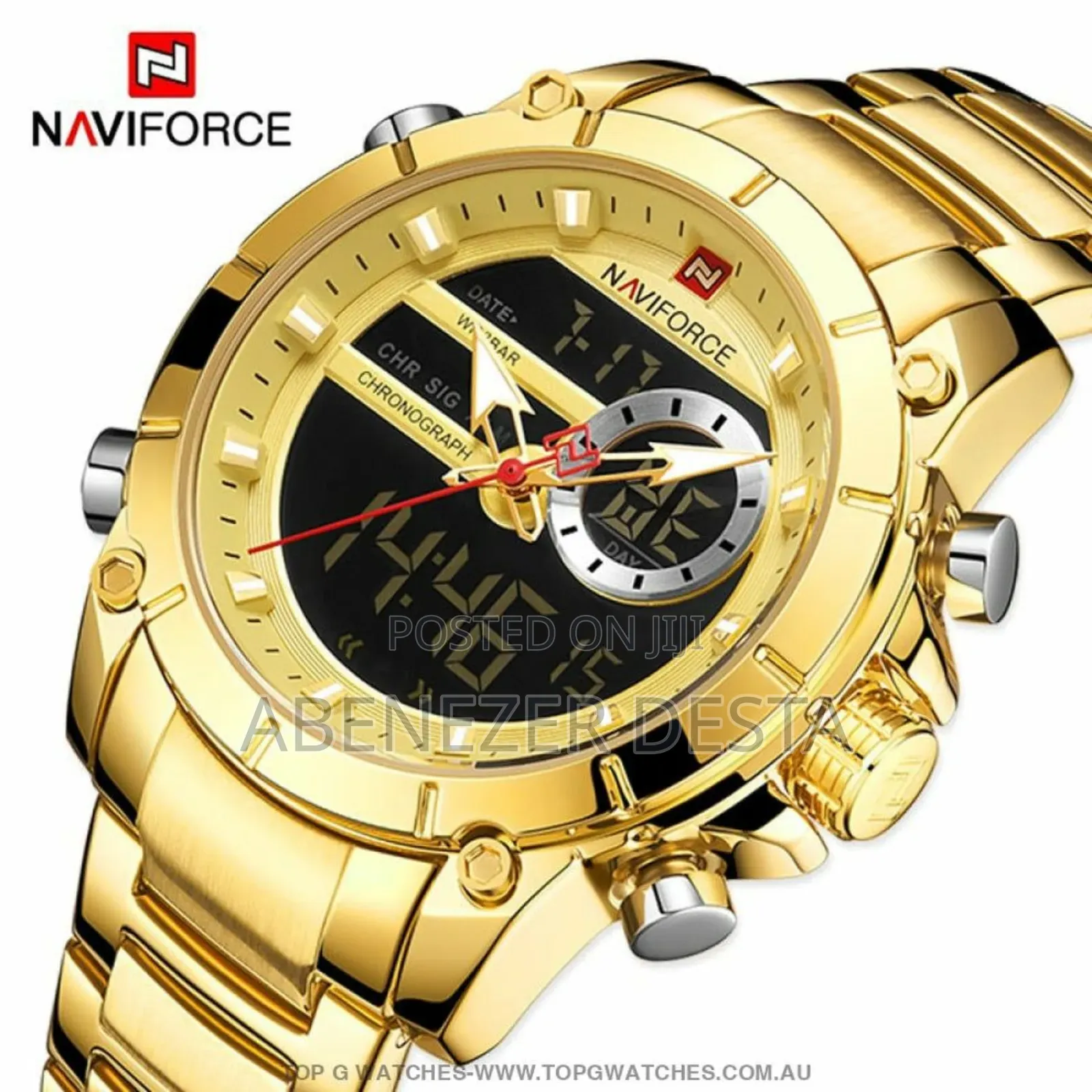 #Navi Force Blue Waterproof Luxury Men's Quartz Watch