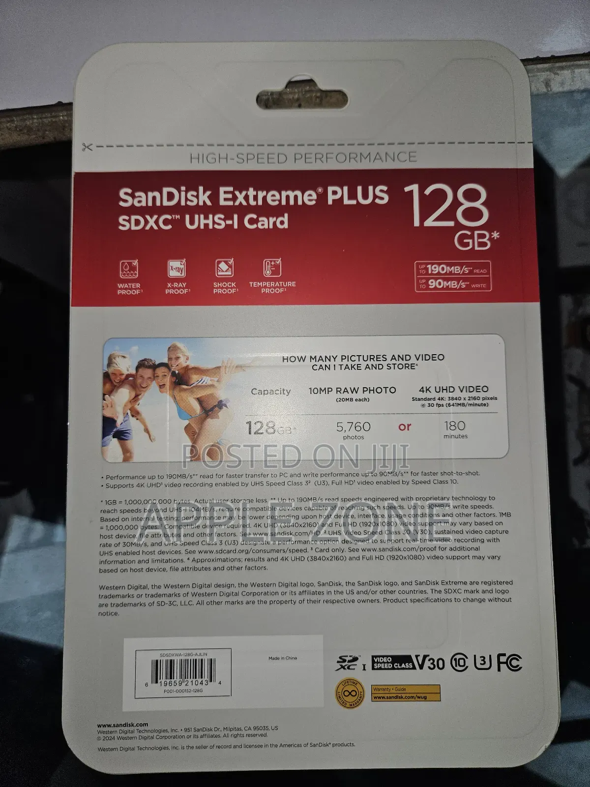 Sandisk Extreme PLUS SDXCTM UHS-I Card