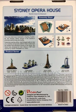 Sydney Opera House, 71 PCS - STEAM 3D Puzzle