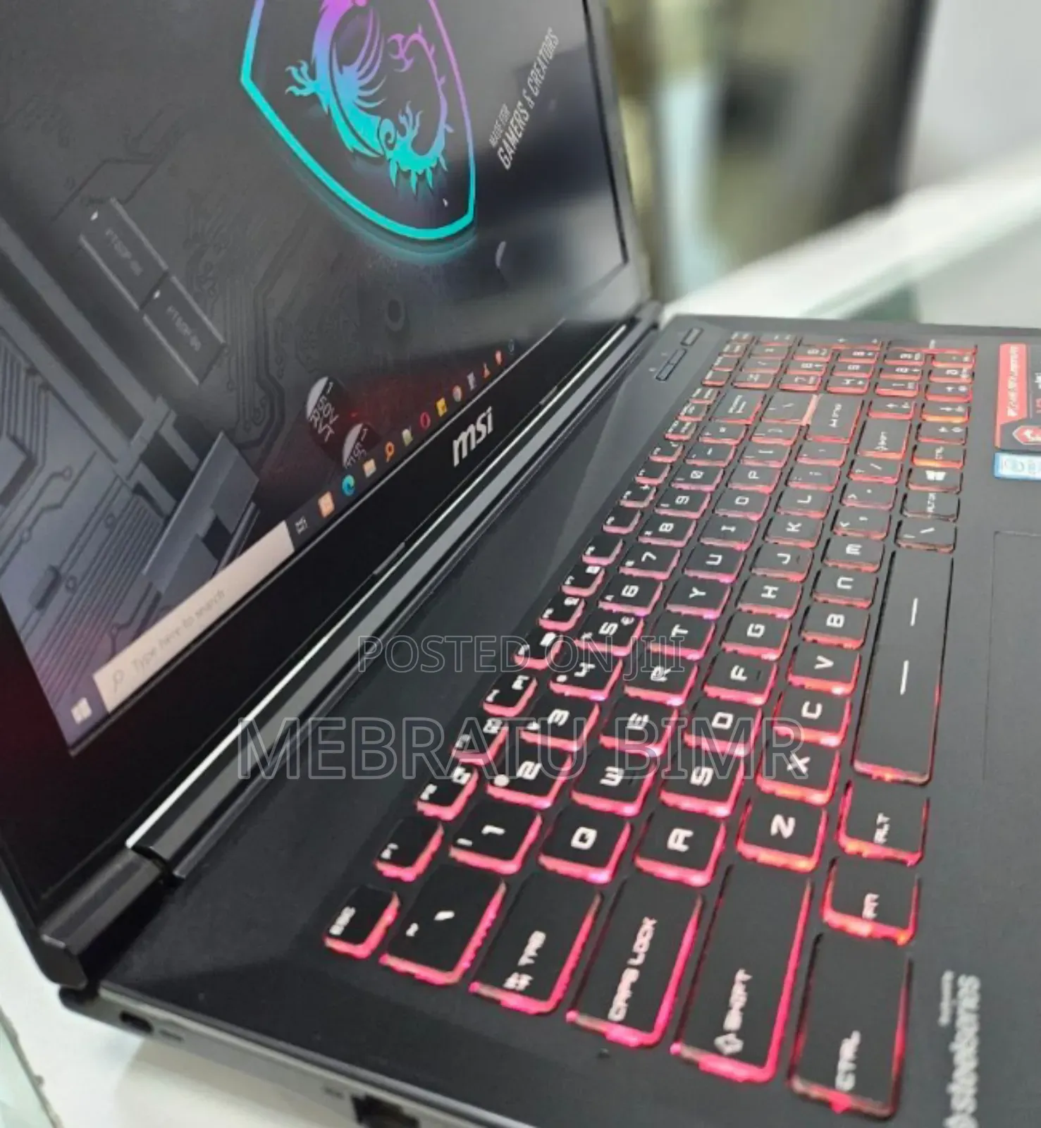 New Laptop MSI GF63 8GB Intel Core I7 HDD+SSD 1T