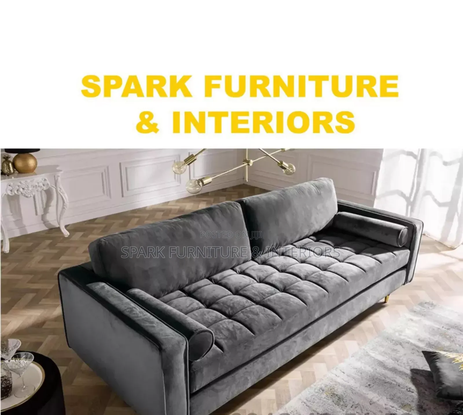 S-044blk 6 Seater Sofa Set (ባለ 6 መቀመጫ)