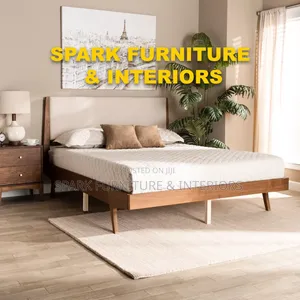 Photo - B-037 Bed With Nightstand (150cm)