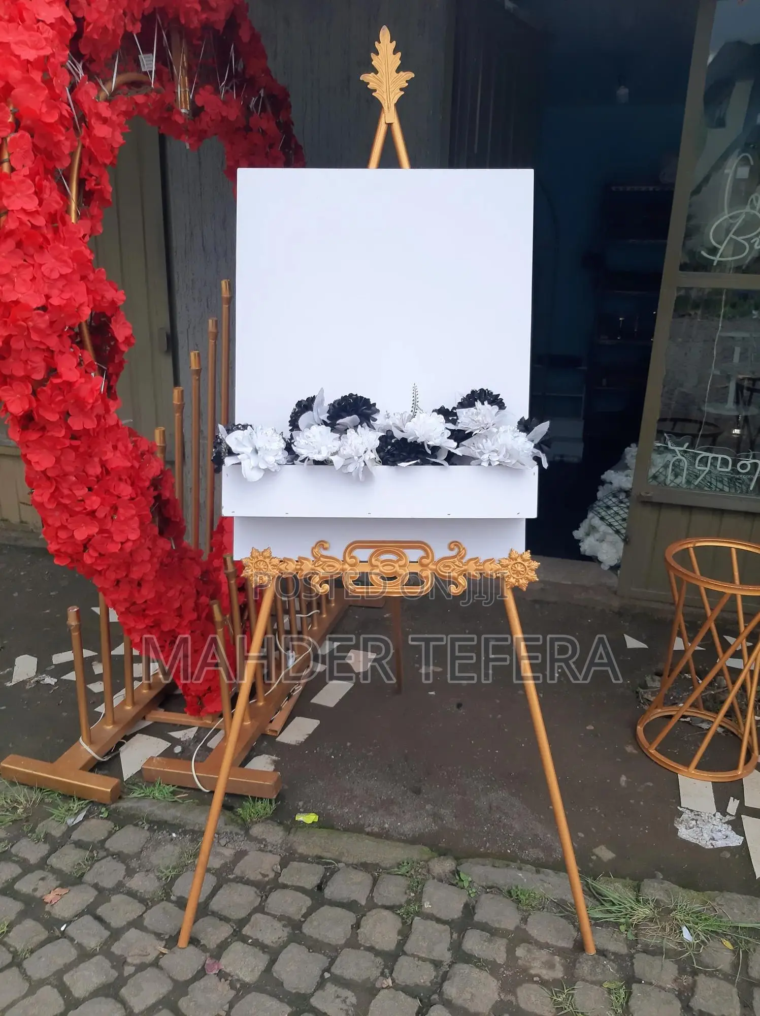 MDF Welcome Sign Flower Box for Rent