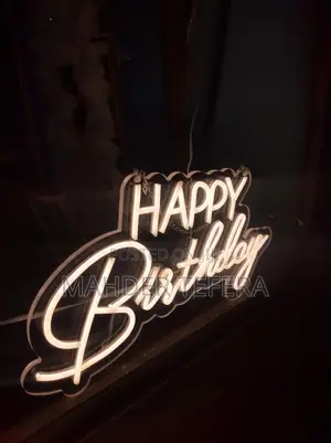 Photo - Happy Birthday Neon Light for Rent