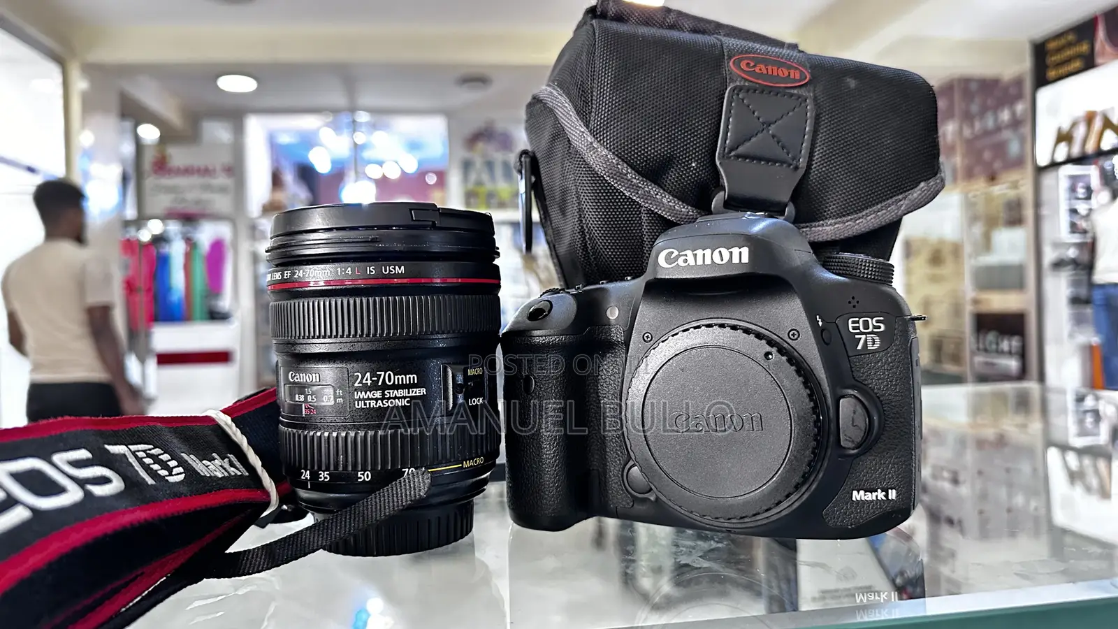 Canon 7d Mark 2 Camera With 24-70mm F4 Lens Red Ring
