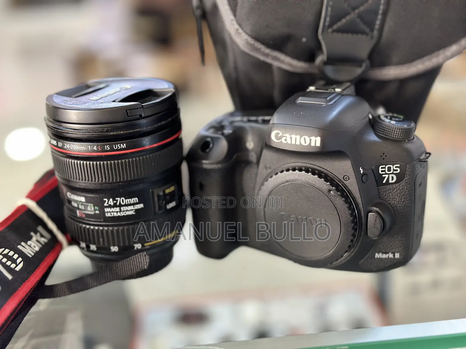 Canon 7d Mark 2 Camera With 24-70mm F4 Lens Red Ring