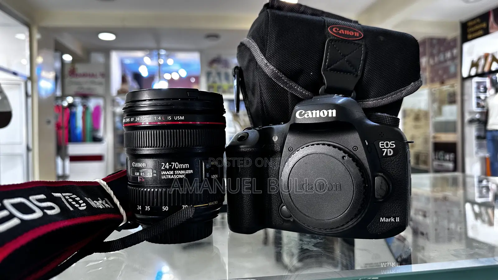 Canon 7d Mark 2 Camera With 24-70mm F4 Lens Red Ring