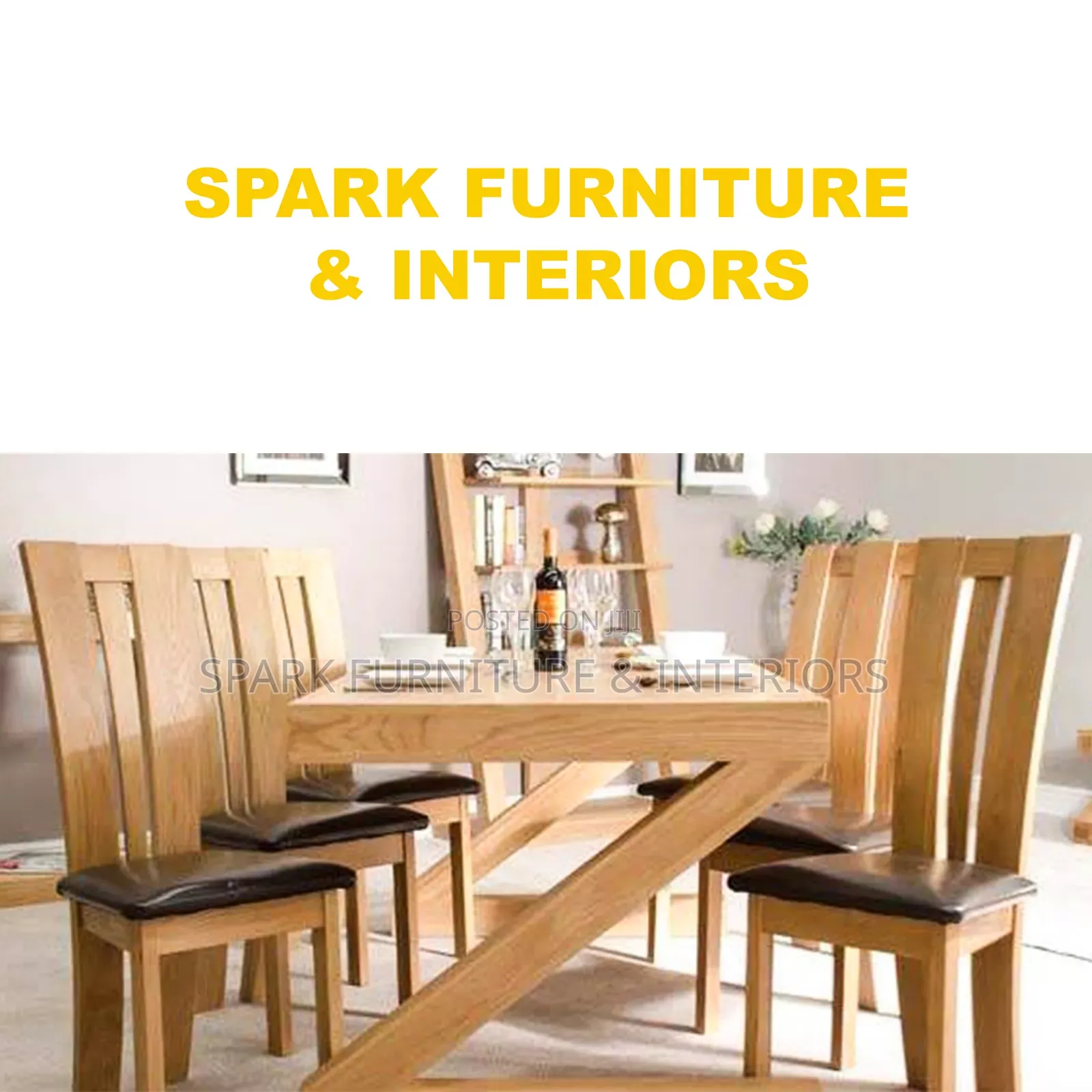 6 Seater Dining Set D-006 (ባለ 6 መቀመጫ)