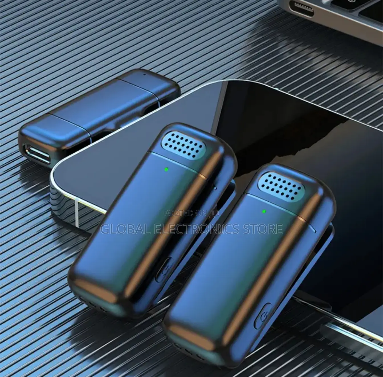 Dual Wireless Microphone With Charging Case Noise Cancelling