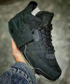 Jordan 4 Black Kaws Shoes