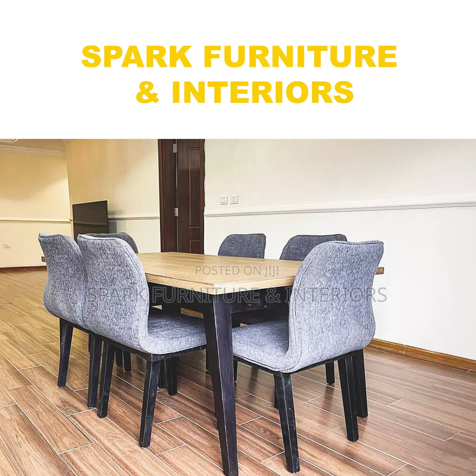 D-013 6 Seater Dining Set (መመገቢያ ጠረጴዛ)