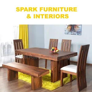 Photo - 6 Seater Wooden Dining Set D-001