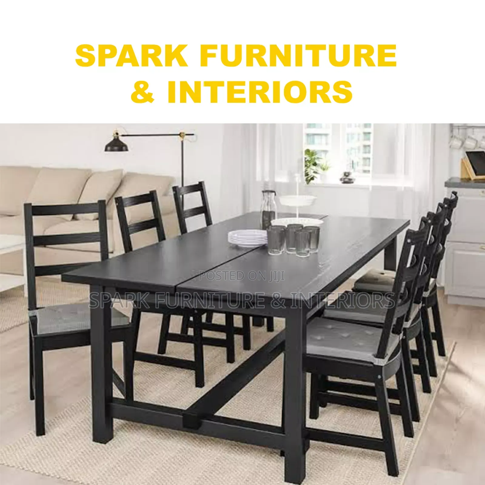 Dining Set D-009 (ባለ 6 መቀመጫ)