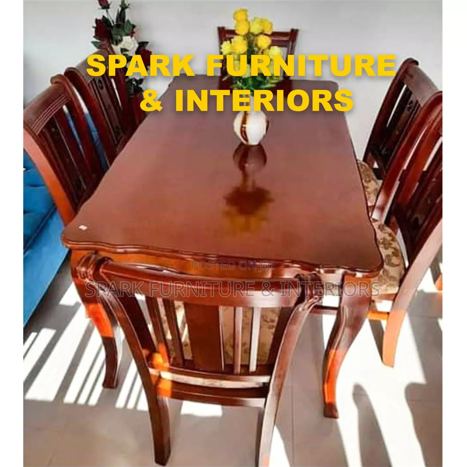 Dining Set D-015 6 Seater (ባለ 6 መቀመጫ)