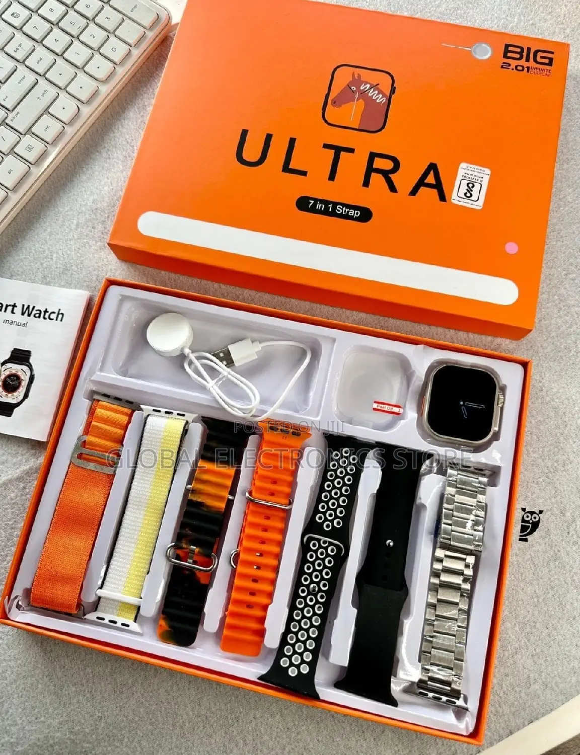 Original ስማርት ሰዓት 7 ማሰሪያ ጋር በታላቅ ቅናሽ