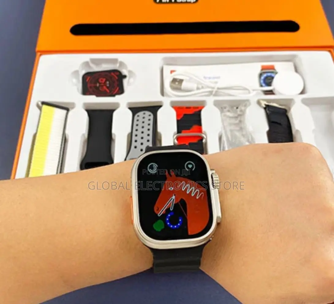 Ultra Smart Watch With Full HD 49mm Dial + 7 Straps
