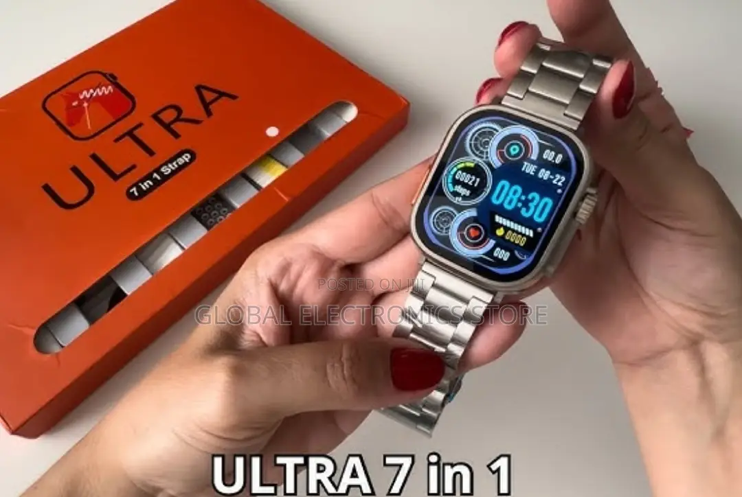 Ultra Series 8 Waterproof 7 Straps Smartwatch