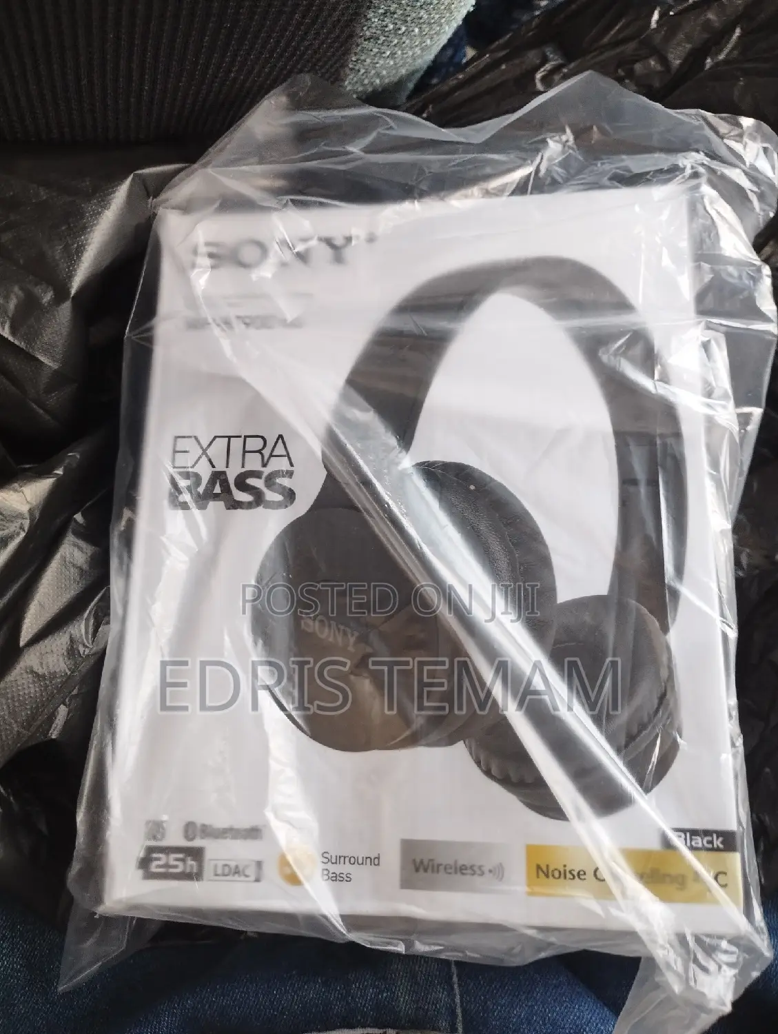 Sony Wireless Headphones Black Colour