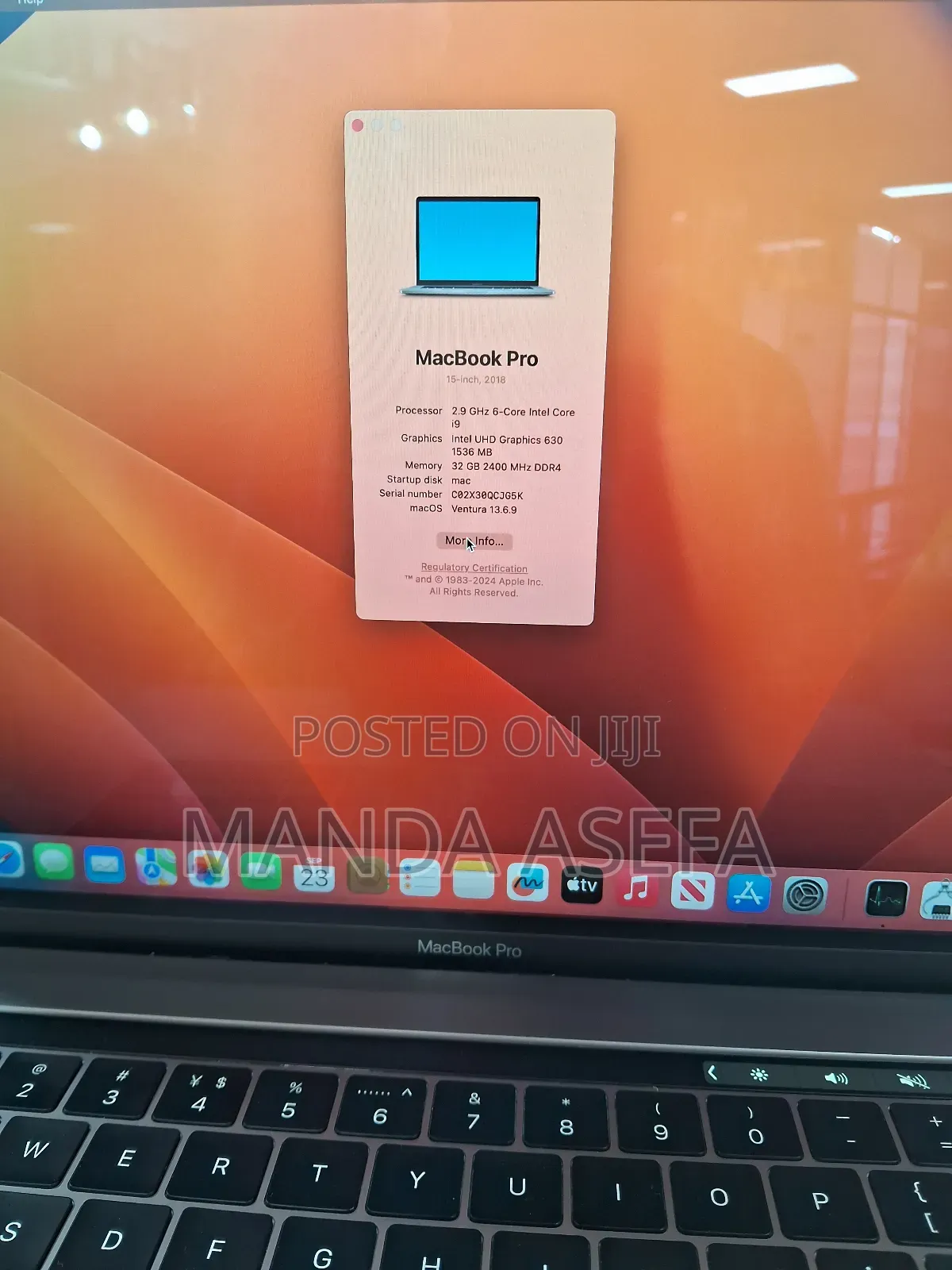 New Laptop Apple MacBook Pro 2019 32GB Intel Core I9 SSD 1T