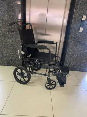 Photo - Aluminium Manual Wheelchair Portable Folding Wheelchair