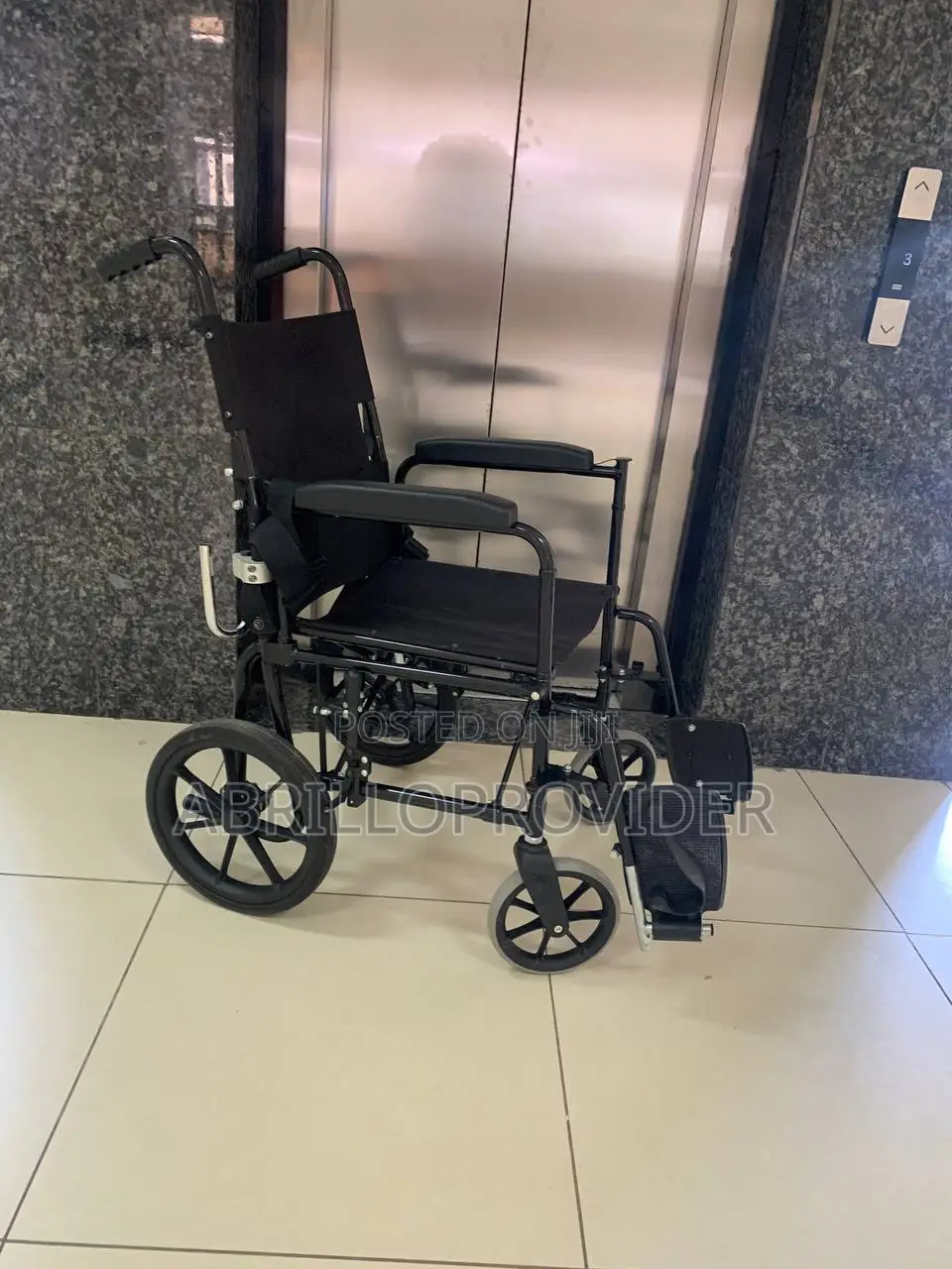 Aluminium Manual Wheelchair Portable Folding Wheelchair