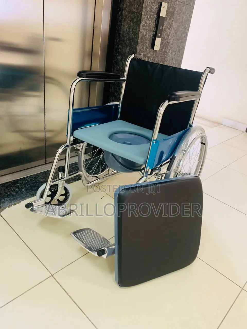 Wheel Chair for Toilet (U Cut Commode Wheelchair)