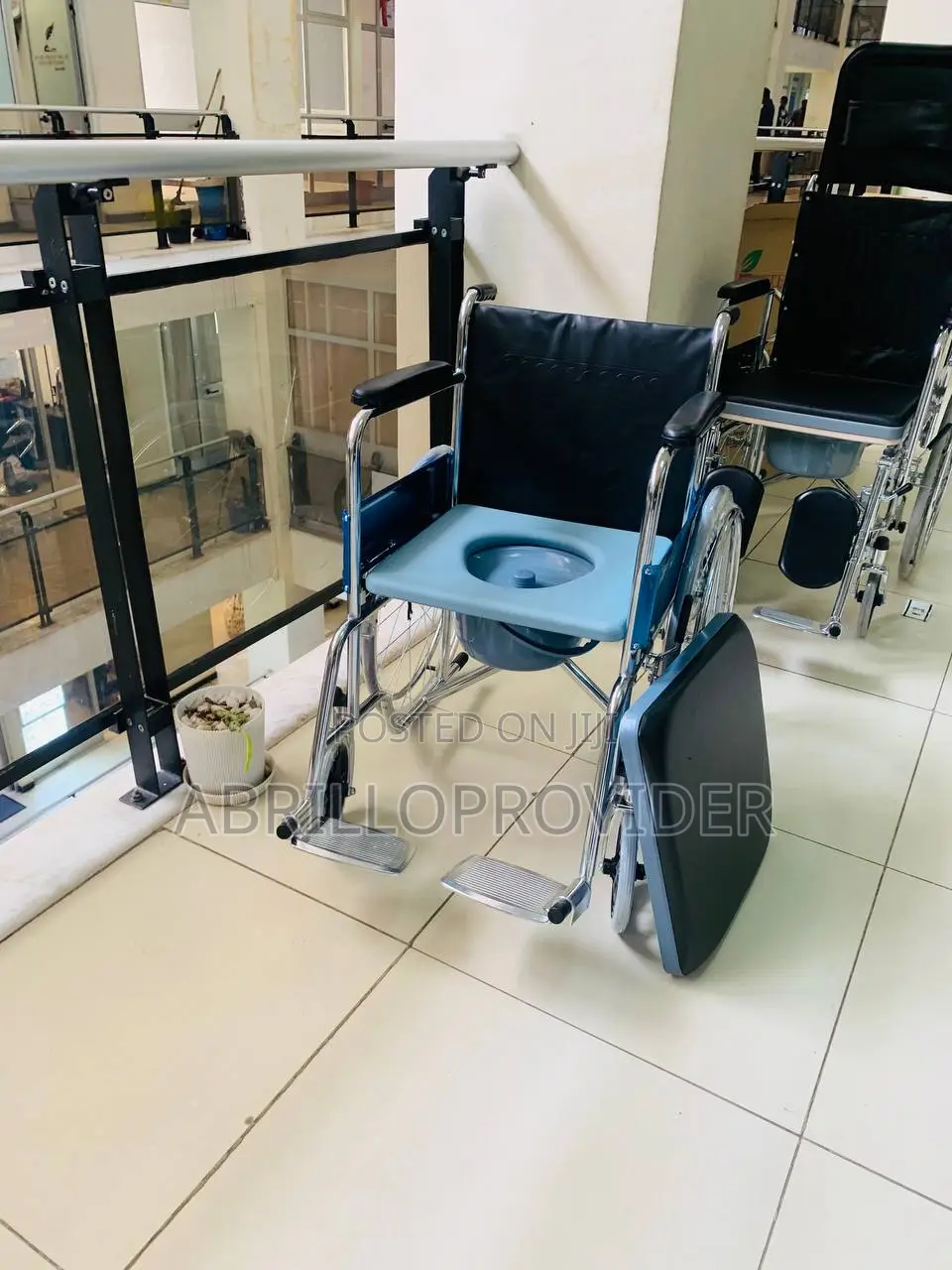 Wheelchair,Folding Shower Chair, Self Propelled Commode Chai