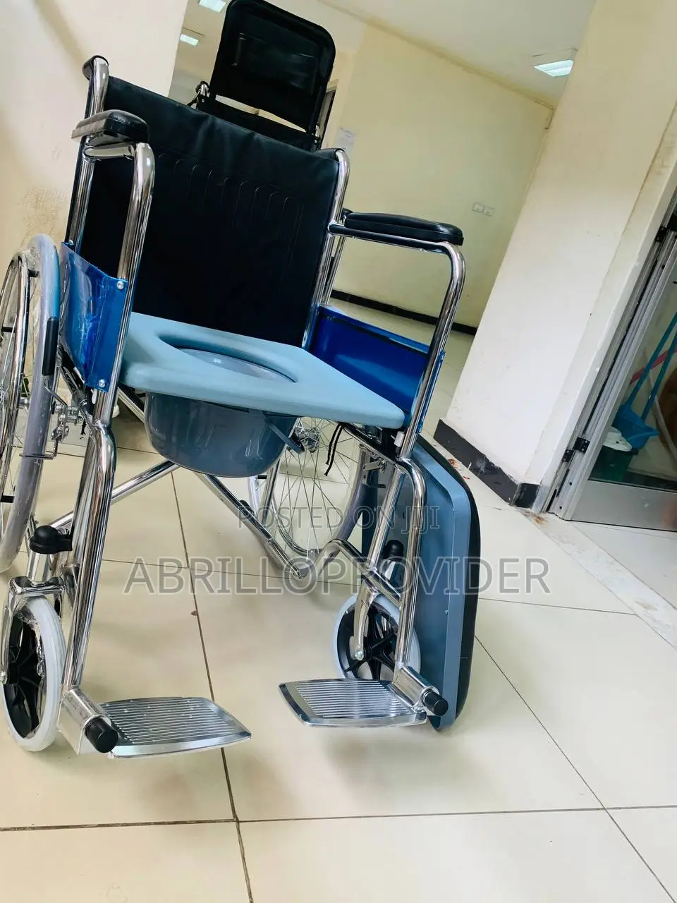 Wheelchair,Stainless Steel Hospital Universal Leather