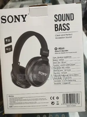 SONY Wireless Headset Powerful Bass