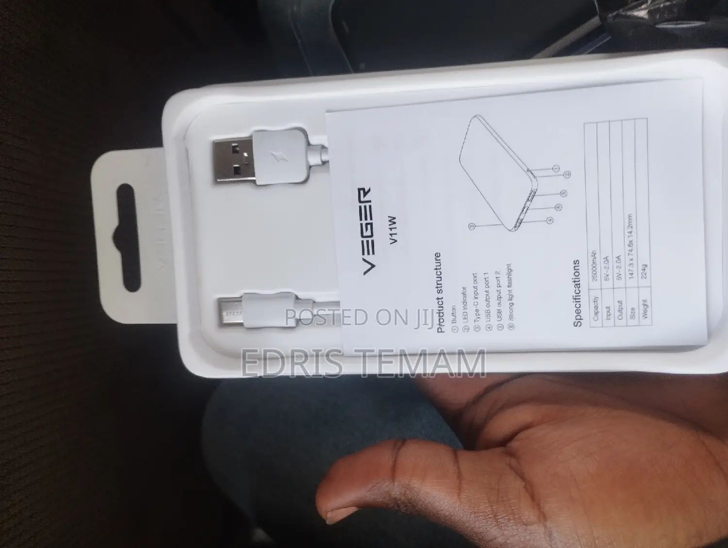 Veger Power Bank for Charging Without Worry
