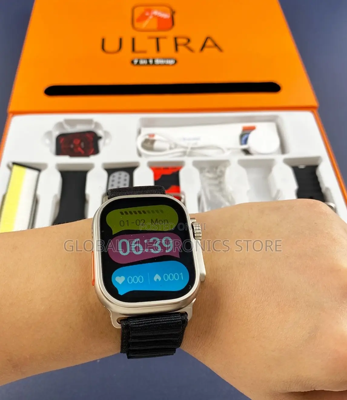 Original ባለ7 ማሰሪያ Series 8 Ultra Smart Watch