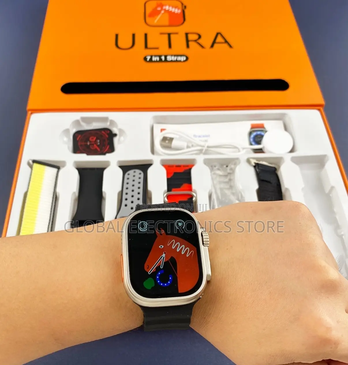 Original ባለ7 ማሰሪያ Series 8 Ultra Smart Watch