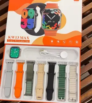 Germany Series 9 Smart Watch With 7 Straps KW13 Max