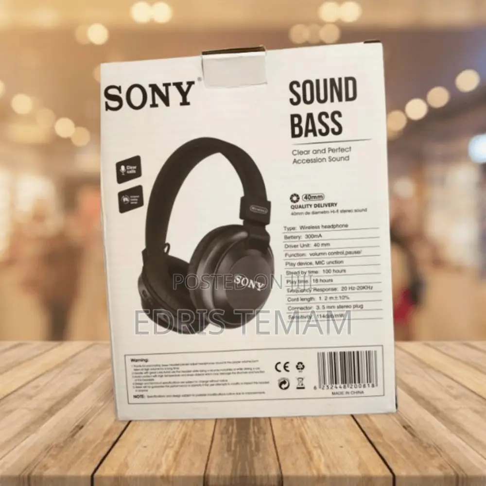 SONY Wireless Headphones Blue