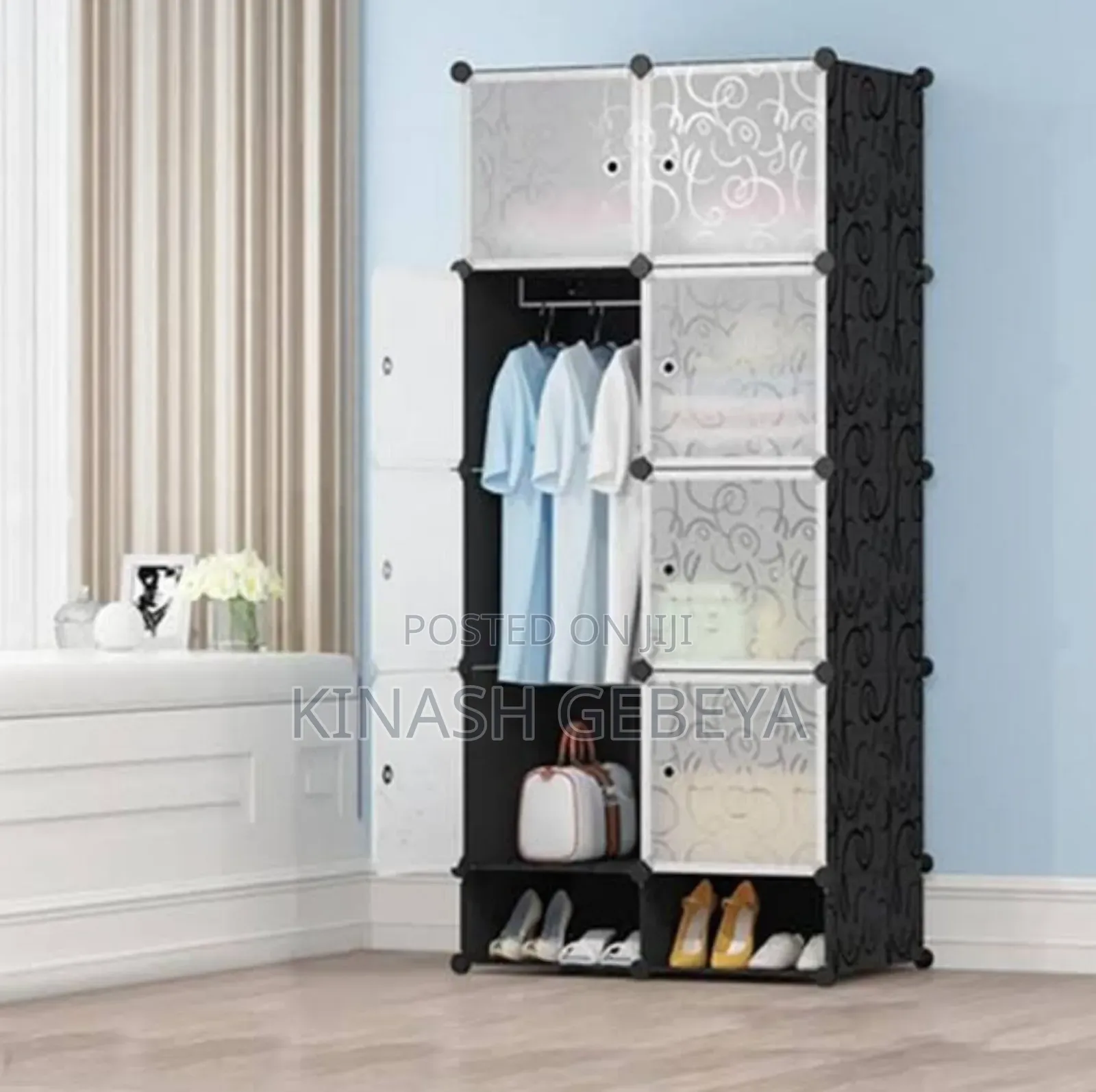 Portable Cloth And Shoe Storage Shelf(ልብስ እና ጫማ መደርደሪያ)