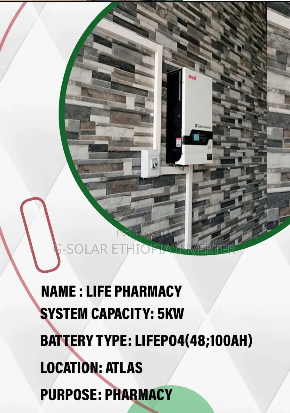 Gpower Inverter and Lithium Battery and Solar Panel