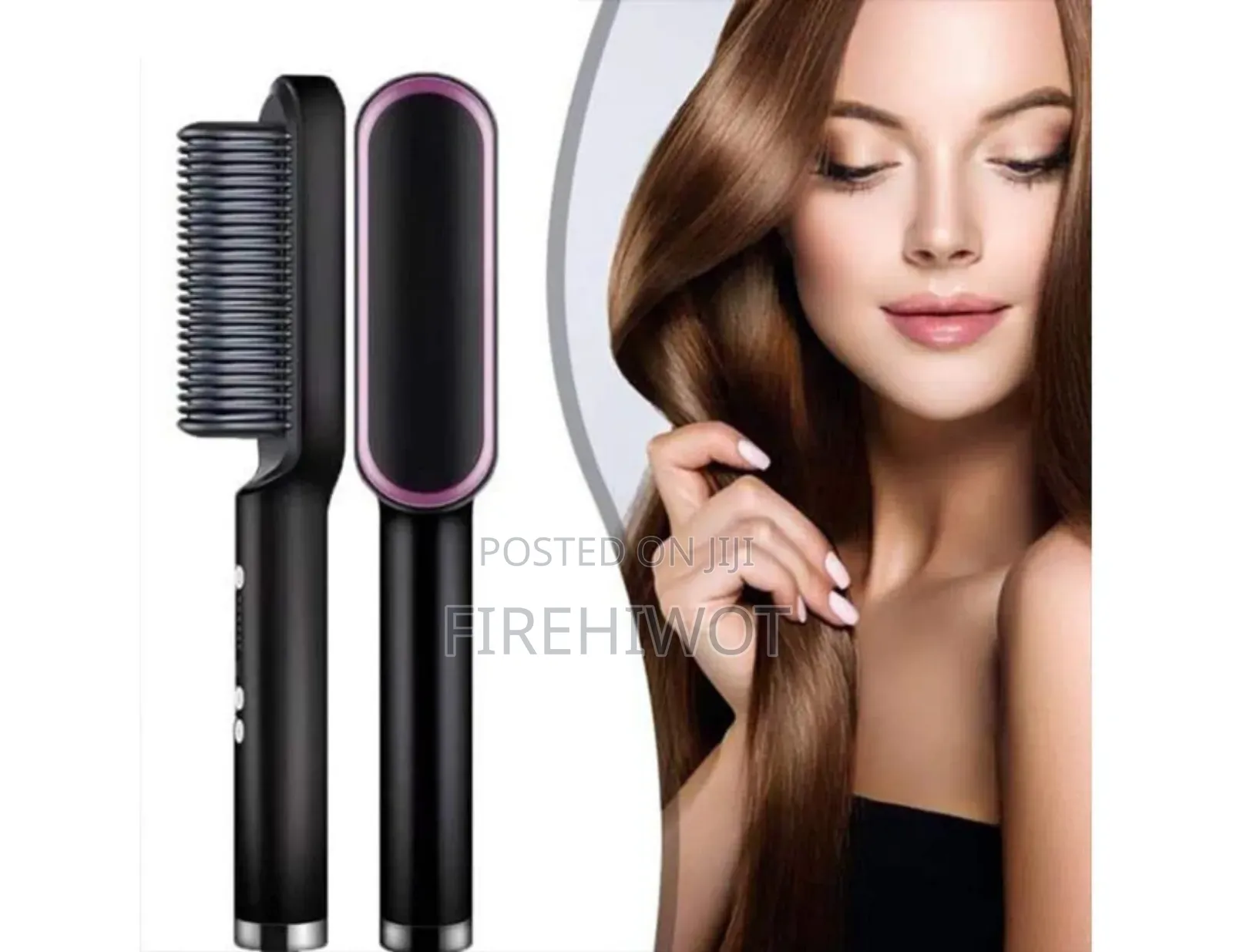 Heated Ceramic Hair Straightener Brush